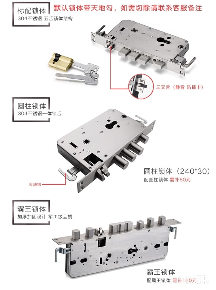 远为智能锁 家用防盗门智能锁 电子感应磁卡锁
