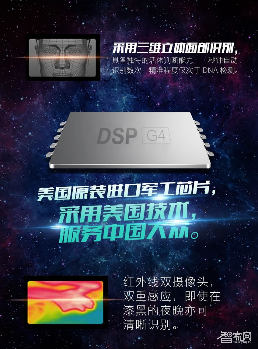 阿斯丹盾人脸识别锁 双摄像头 天地杆防盗锁体