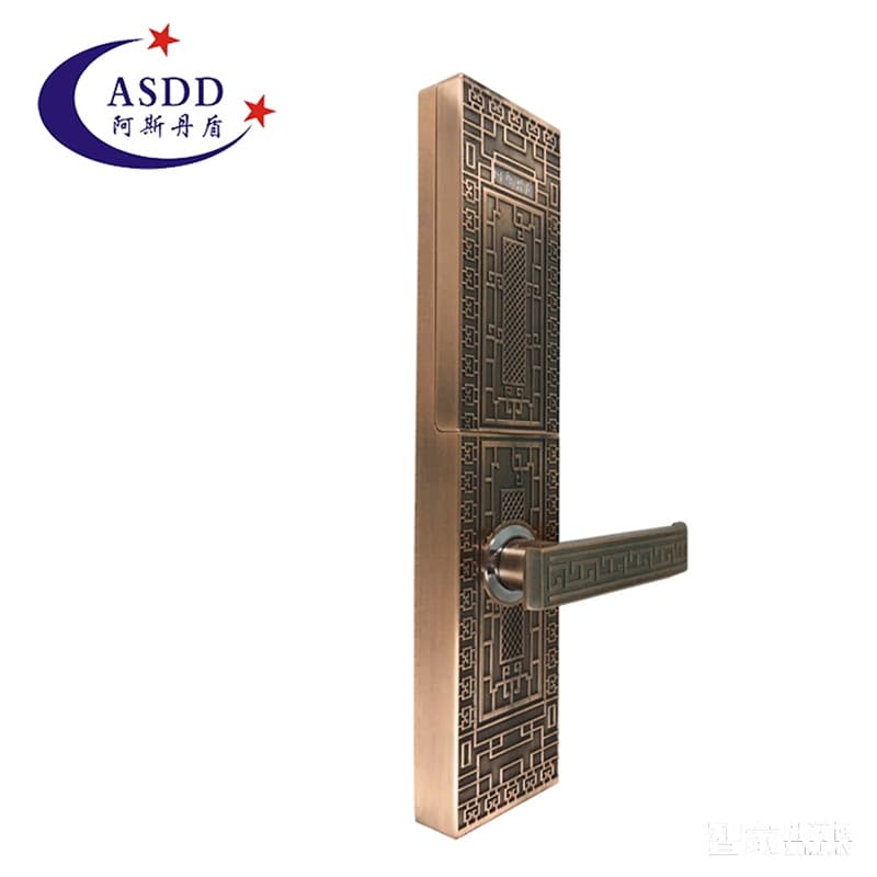 阿斯丹盾复古滑盖智能锁 别墅指纹密码锁