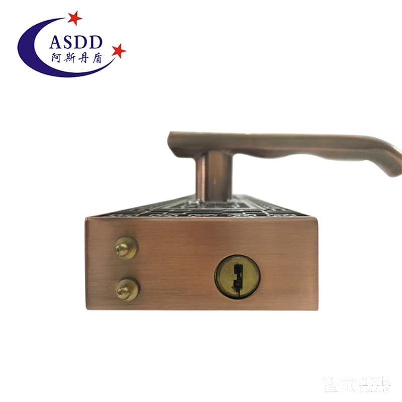 阿斯丹盾复古滑盖智能锁 别墅指纹密码锁