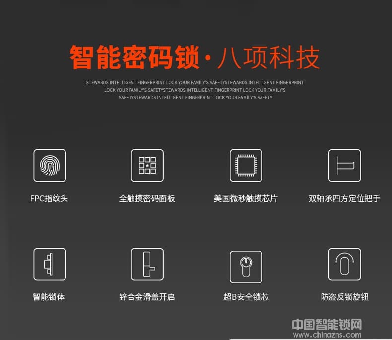 多多智能锁 推拉式家用防盗门锁 全自动指纹锁