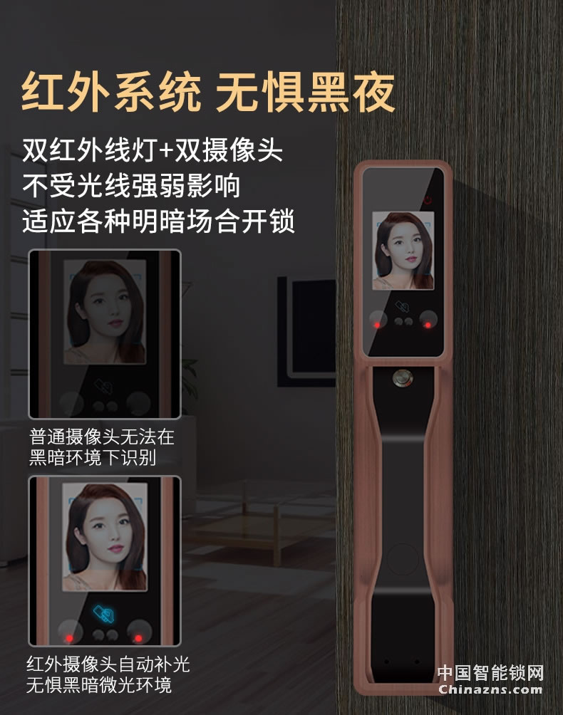 金玉鑫人脸全自动智能锁 防特斯拉线圈门锁
