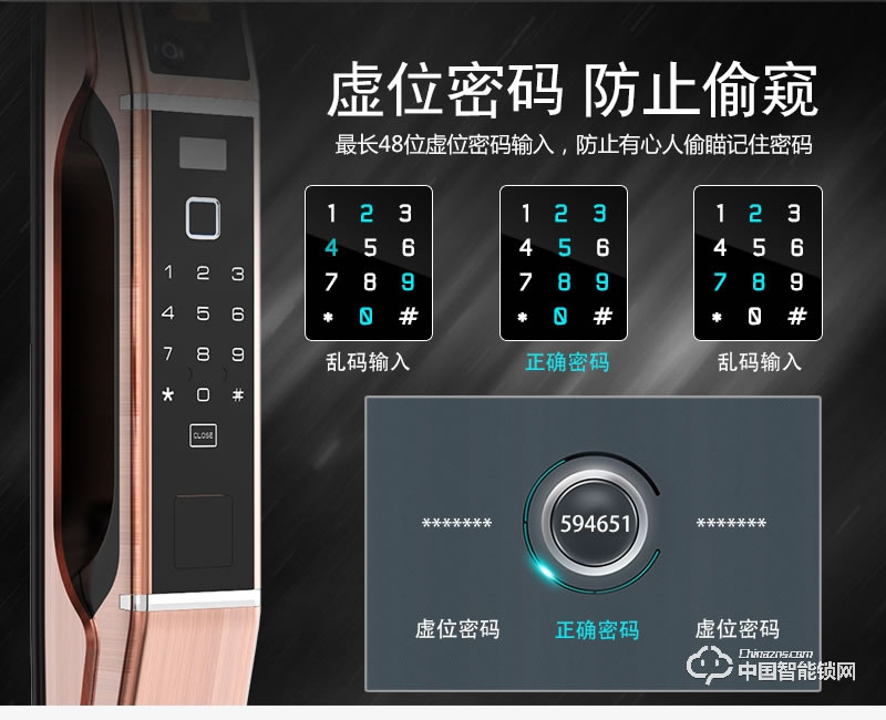 梵格尔人脸识别智能锁 家用智能防盗锁 智能指纹密码锁