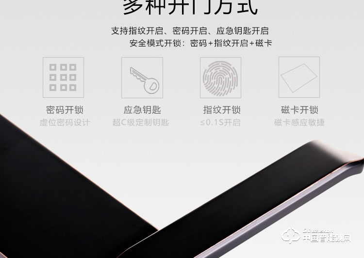 梵格尔指纹锁 防盗门智能锁密码刷卡电子锁
