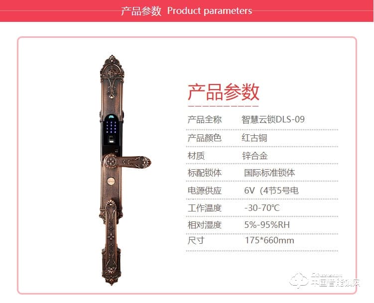 迪曼斯智能锁 智能家居家用防盗门密码磁卡锁DLS-09