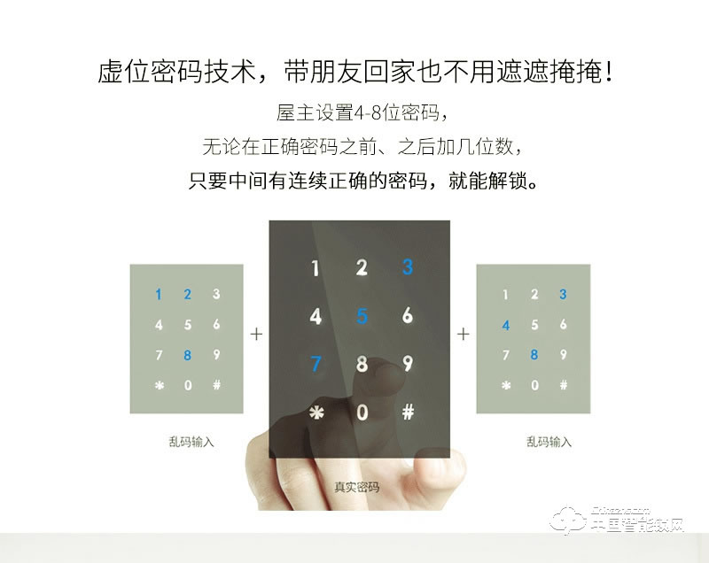 安尔发智能锁 家用推拉式指纹密码锁A800