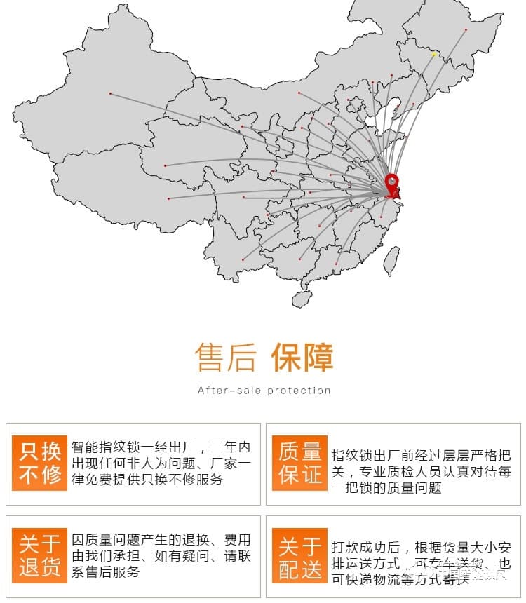 普利多智能锁 直板指纹密码锁 家用智能门锁