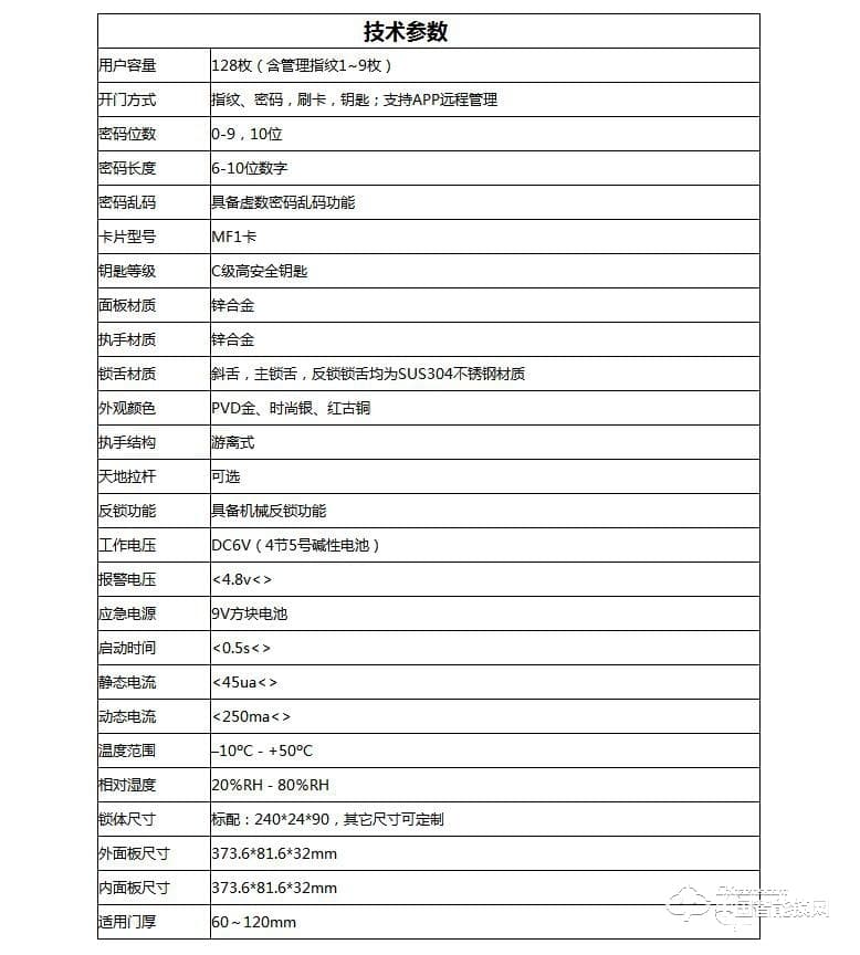 摩力指纹锁 171C161滑盖APP远程控制智能锁