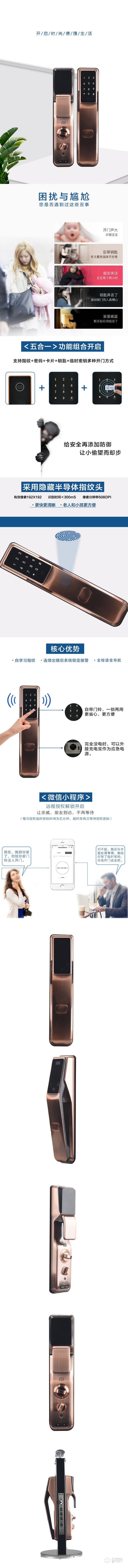 盾豹智能锁  D-Q6全自动智能密码锁