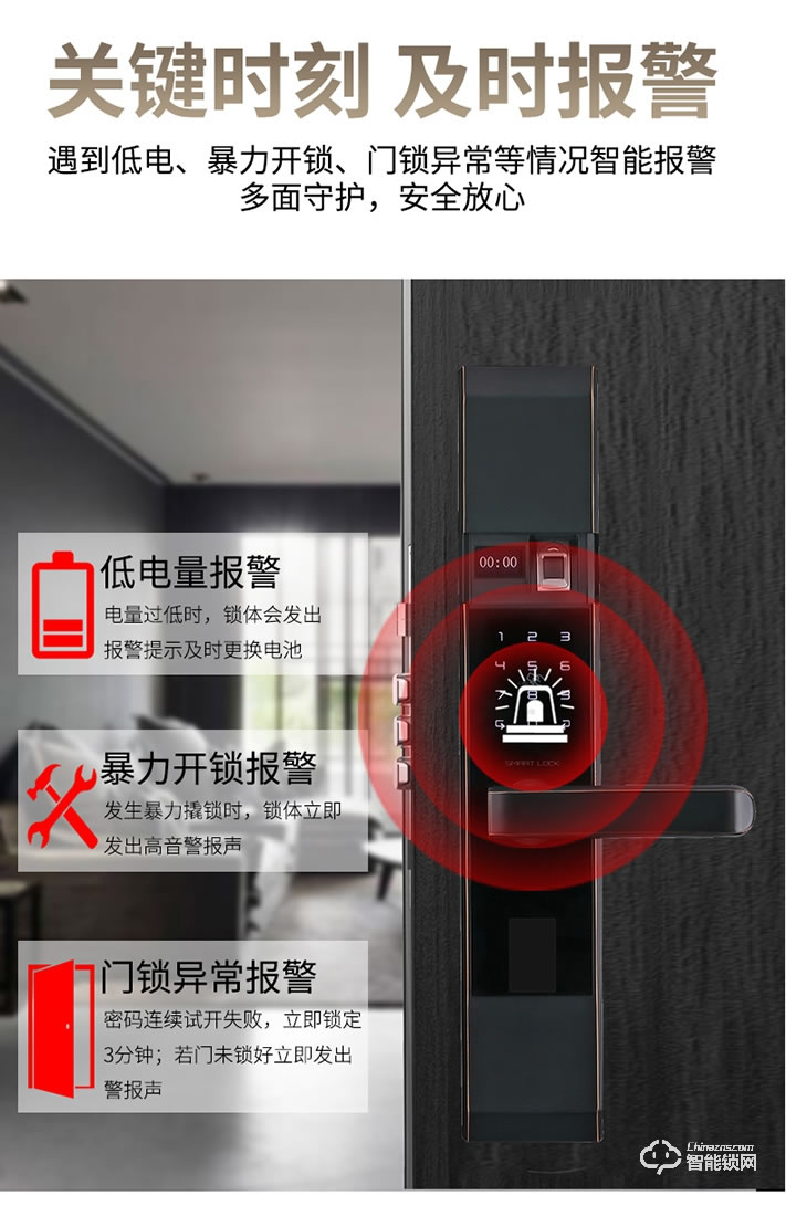 科罗格智能锁 MG-622家用防盗门智能锁