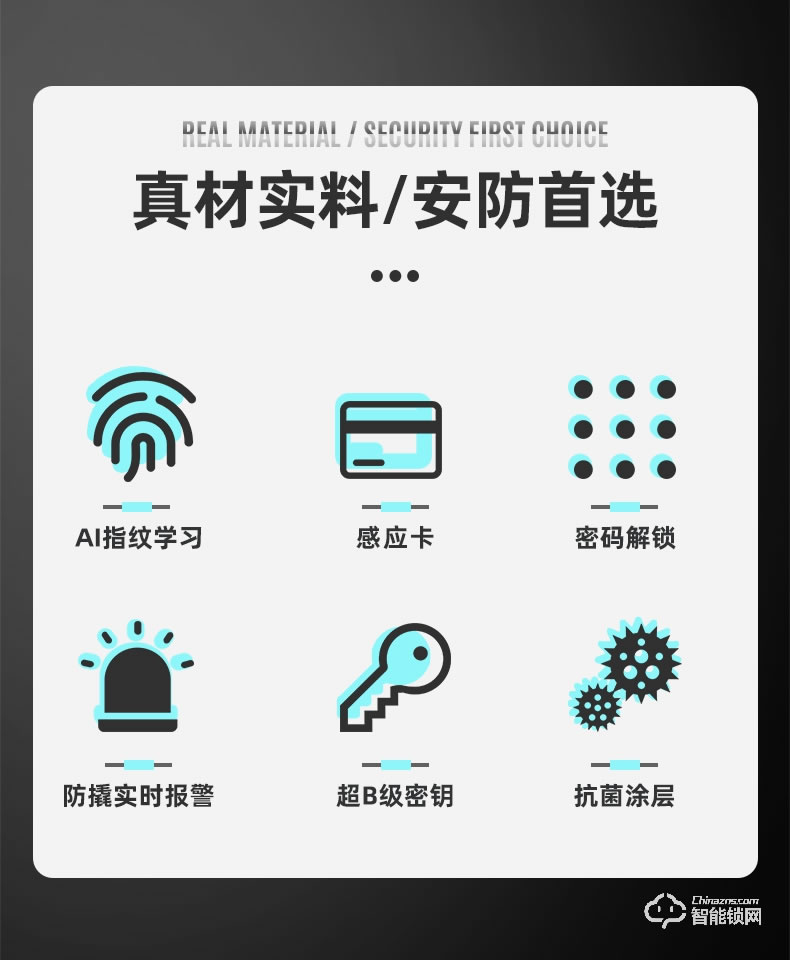 奥珀智能锁 A6全自动指纹锁防盗门锁