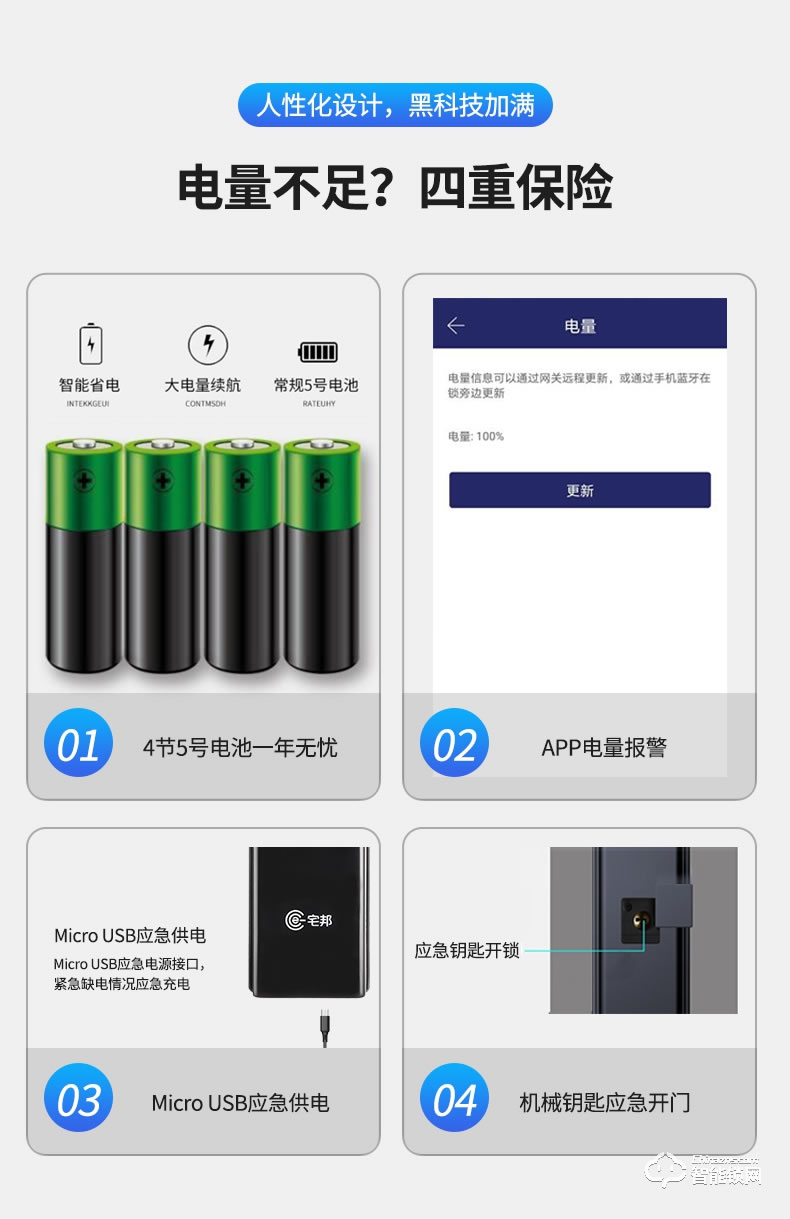 宅邦智能锁 3酒店智能门锁密码锁