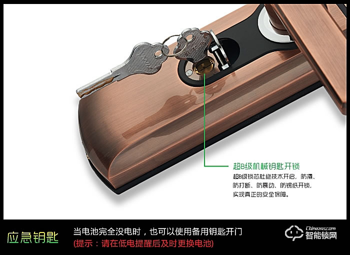 雅尼斯智能锁 家用指纹锁指纹密码锁