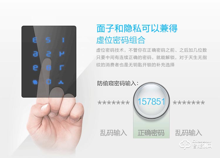 科纹智能锁 8802全自动滑盖智能指纹锁