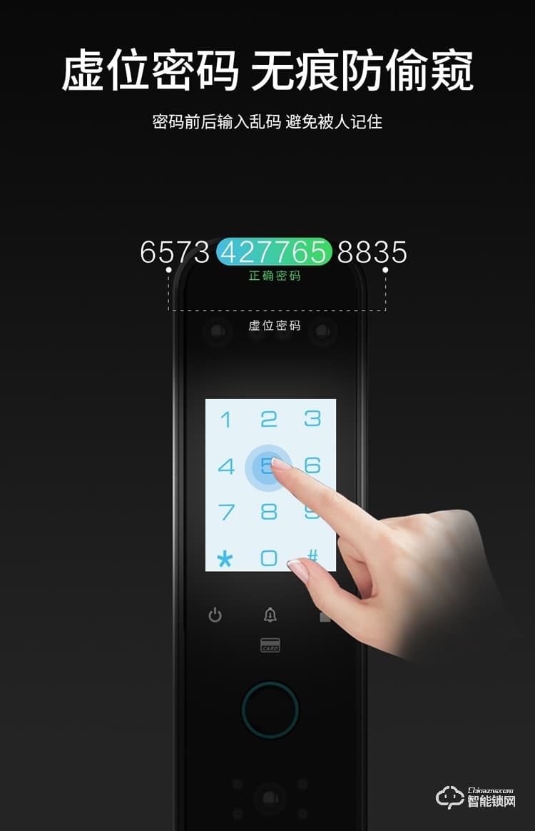 皇家金盾智能锁 S500全自动猫眼指纹密码锁