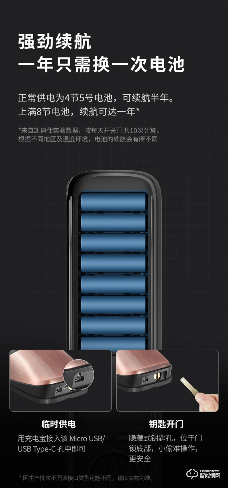 凯迪仕K20-W 全自动指纹锁家用防盗门智能门锁