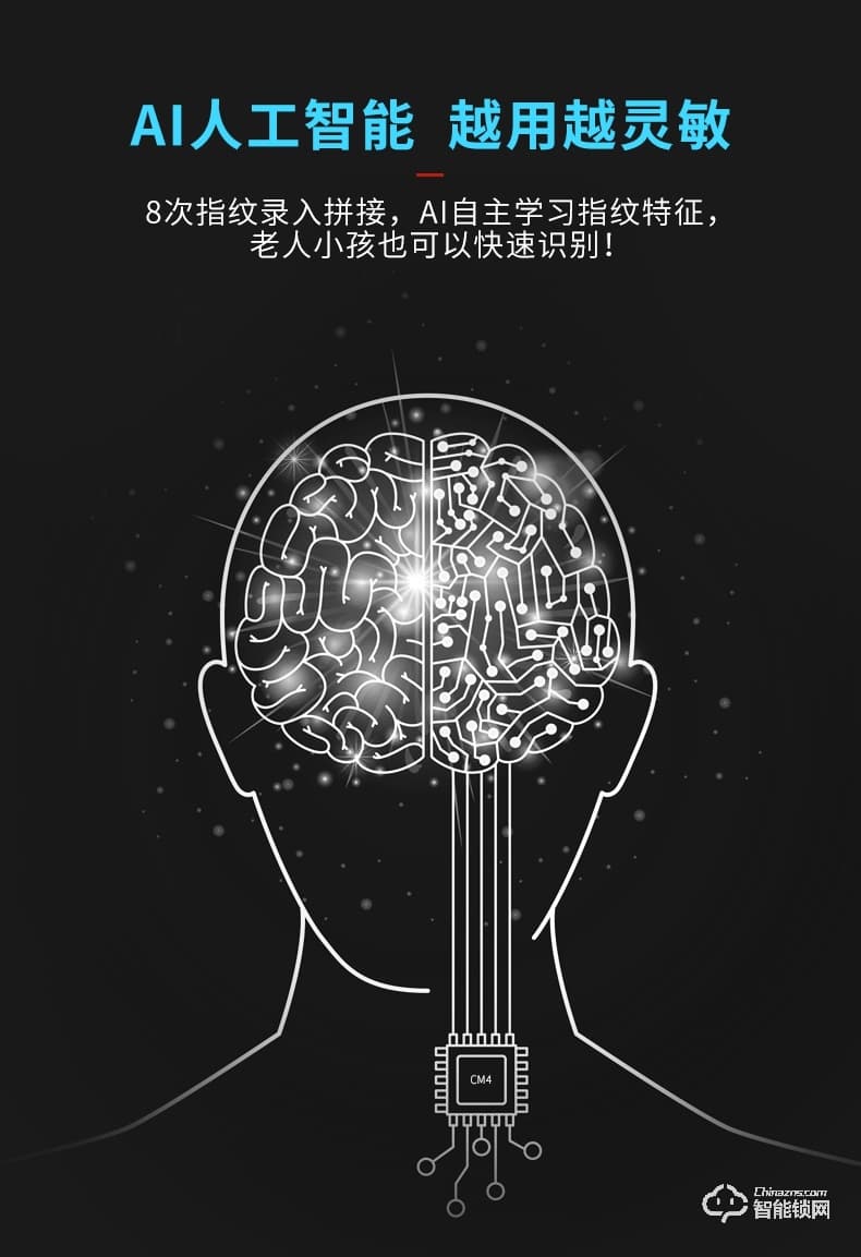 凯迪仕指纹锁X1 密码锁电子锁APP远程智控