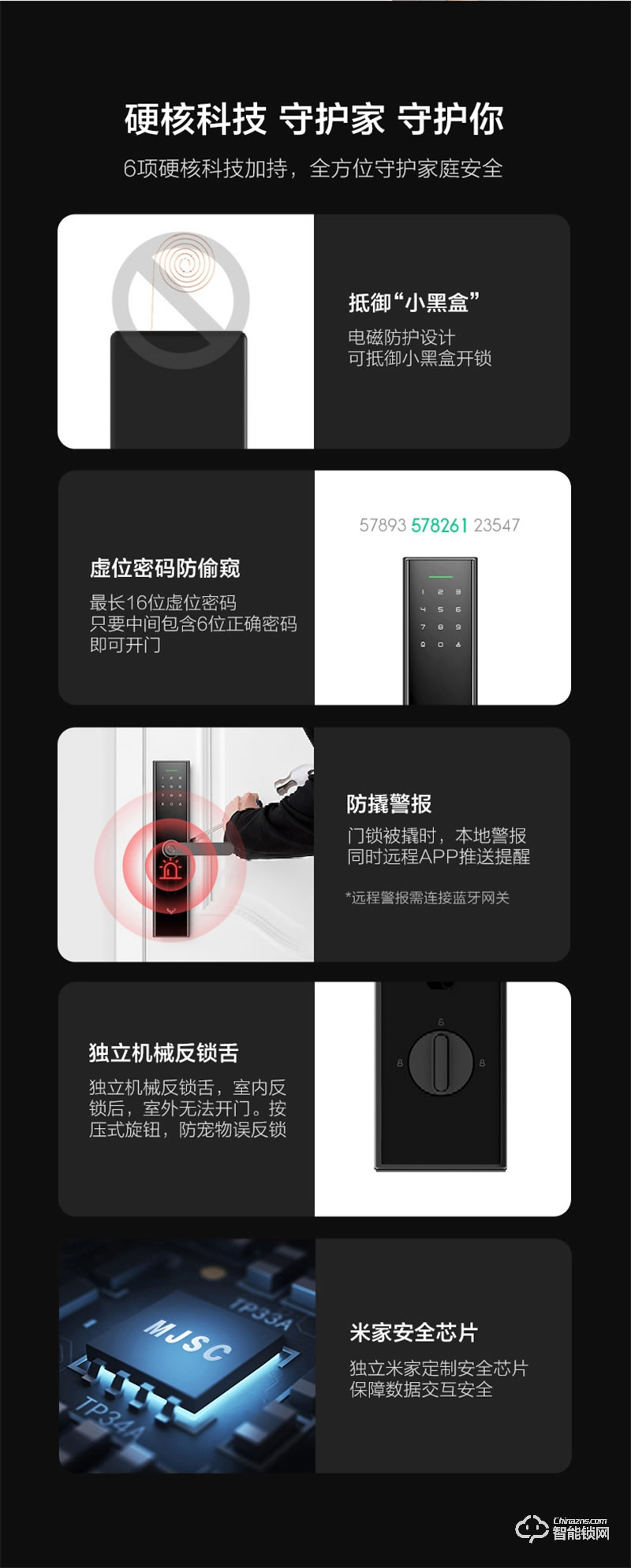 鹿客classic2x pro全自动智能锁 指纹锁密码电子锁