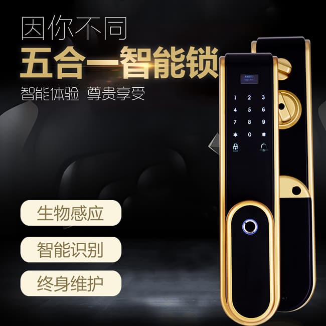 骏奇多功能智能门锁 APP组合感应电子锁