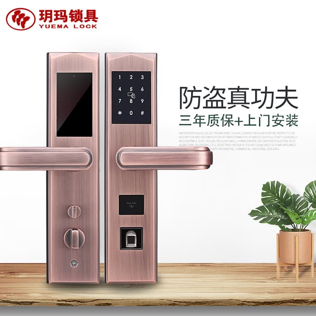 玥玛智能锁 FP-V510用防盗门锁智能门锁远程密码锁