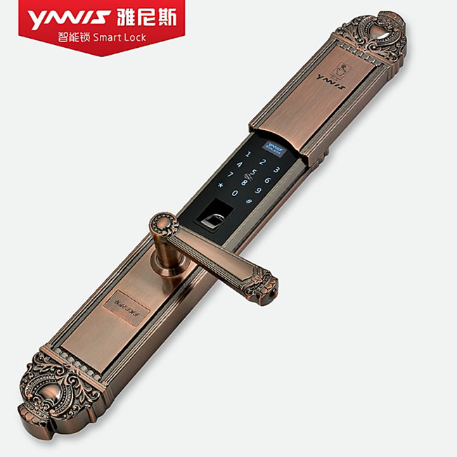 雅尼斯智能锁 818A指纹密码防盗锁