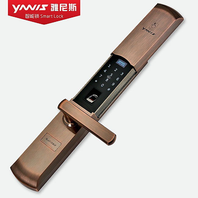 雅尼斯智能锁 819A滑盖家用防盗门智能门锁