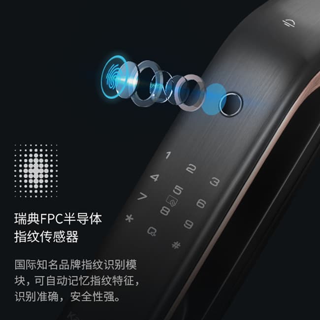 凯迪仕K20-W 全自动指纹锁家用防盗门智能门锁