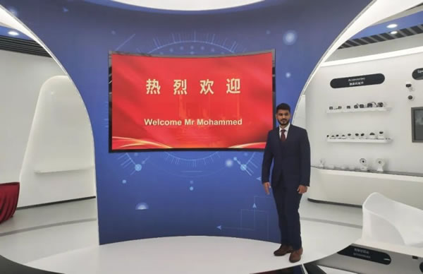 沙特市场合作伙伴到访南京物联智能锁总部参观_1